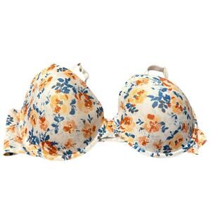 Isacc Mizrahi multicolored floral print push up bra size 40DD